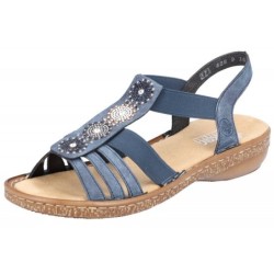 Rieker Damen Sandale Blau 628G9-16 Schuhe