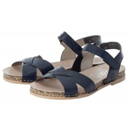 Rieker Damen Sandale Blau 61253-14 Schuhe
