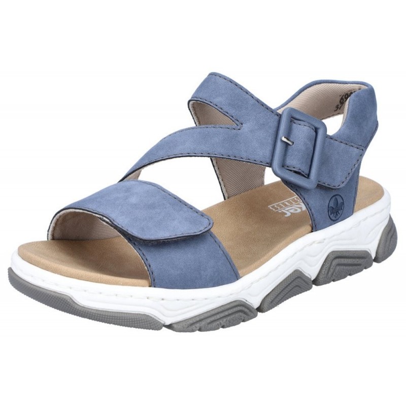 Rieker Damen Sandale Blau 69071-10 Schuhe