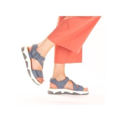 Rieker Damen Sandale Blau 69071-10 Schuhe