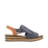 Rieker Damen Sandalette Blau 62962-14 Schuhe
