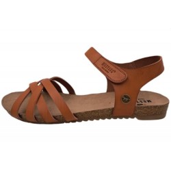 Mustang Damen Sandale Cognac Braun 1307-811-307 Schuhe