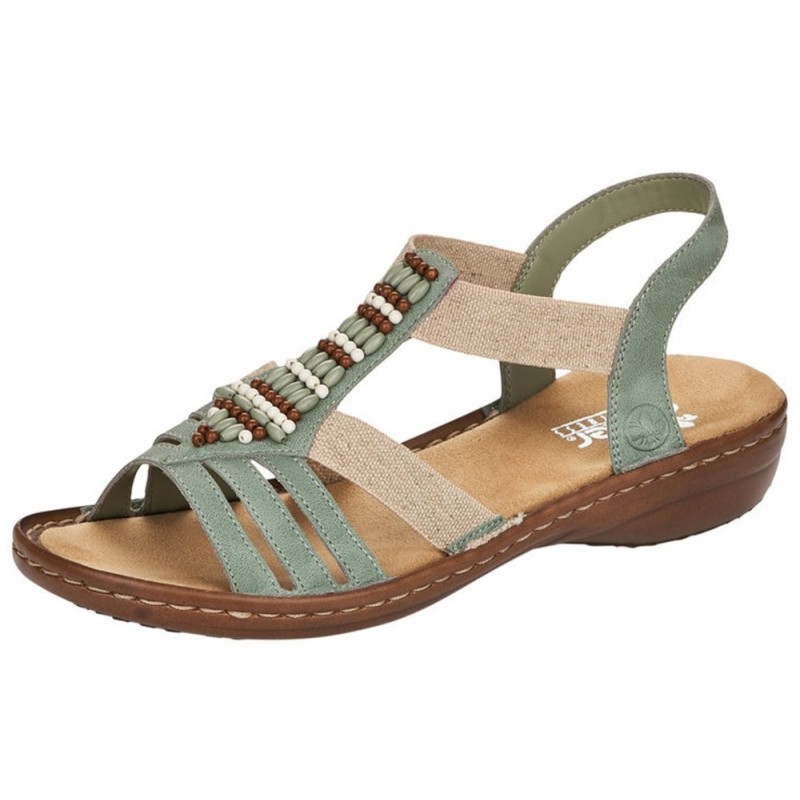 Rieker Damen Sandale Grün 60851-52 Schuhe