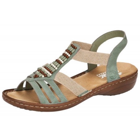 Rieker Damen Sandale Grün 60851-52 Schuhe