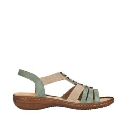Rieker Damen Sandale Grün 60851-52 Schuhe