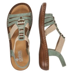 Rieker Damen Sandale Grün 60851-52 Schuhe