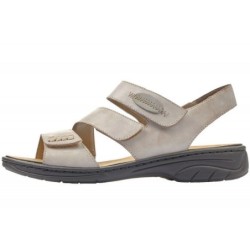 Rieker Damen Sandale Beige 64573-62 Schuhe