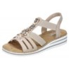Rieker Damen Sandalette Beige V0649-62 Schuhe