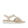 Rieker Damen Sandalette Beige V0649-62 Schuhe