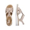 Rieker Damen Sandalette Beige V0649-62 Schuhe