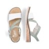 Rieker Damen Keilsandalette Weiß V3660-52 Schuhe