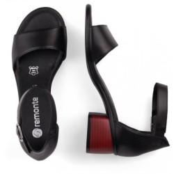 Remonte Damen Sandale Schwarz R8750-01 Schuhe