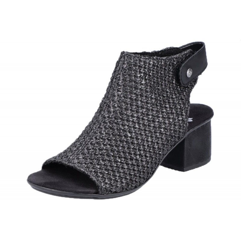 Rieker Damen Sandalette Schwarz 64670-00 Schuhe