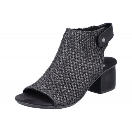 Rieker Damen Sandalette Schwarz 64670-00 Schuhe