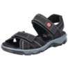 Rieker Damen Trekking Sandale Schwarz 68851-02 Schuhe