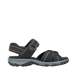 Rieker Damen Trekking Sandale Schwarz 68851-02 Schuhe