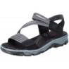 Rieker Damen Trekking Sandale Schwarz 68871-00 Schuhe