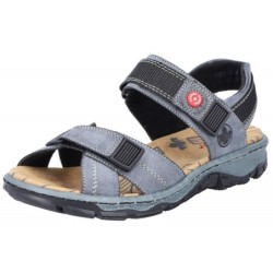 Rieker Damen Trekking Sandale Hellblau 68851-14 Schuhe