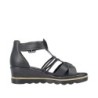 Rieker Damen Sandalette Schwarz 67480-01 Schuhe