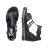 Rieker Damen Sandalette Schwarz 67480-01 Schuhe