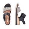 Remonte Damen Sandalette Schwarz D6453-01 Schuhe