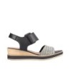 Remonte Damen Sandalette Schwarz D6453-01 Schuhe