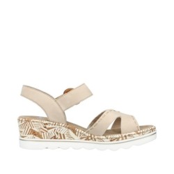 Rieker Damen Sandalette Beige 67173-60 Schuhe