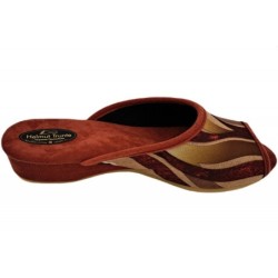 Trunte Hausschuhe Rost Orange 95270 Schuhe