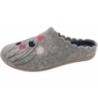 Damen Hausschuh Filz Pantoffel Grau 507400003 Schuhe