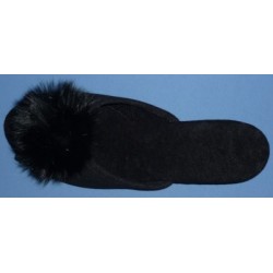Trunte Pantolette mit Pompon 15020 Schuhe