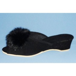 Trunte Pantolette mit Pompon 15020 Schuhe