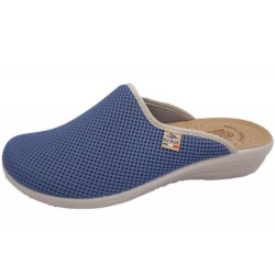 Fly Flot Damen Hausschuh Blau 330019-51 Schuhe