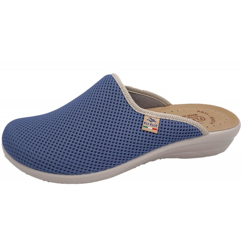 Fly Flot Damen Hausschuh Blau 330019-51 Schuhe