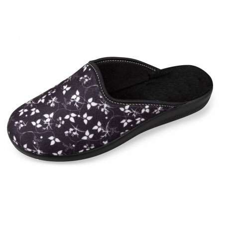 Padero Damen Hausschuhe Schwarz 511-00-0009 Schuhe
