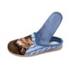 Damen Hausschuh Pantoffel Katze Blau 511050068 Schuhe