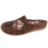 Damen Hausschuh Pantoffel Braun Blume 50-5086-b1 Schuhe
