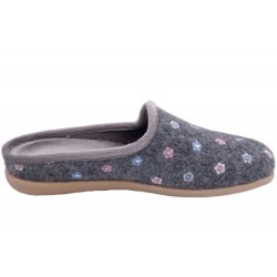 Damen Hausschuh Pantoffel Grau 511400050 Schuhe
