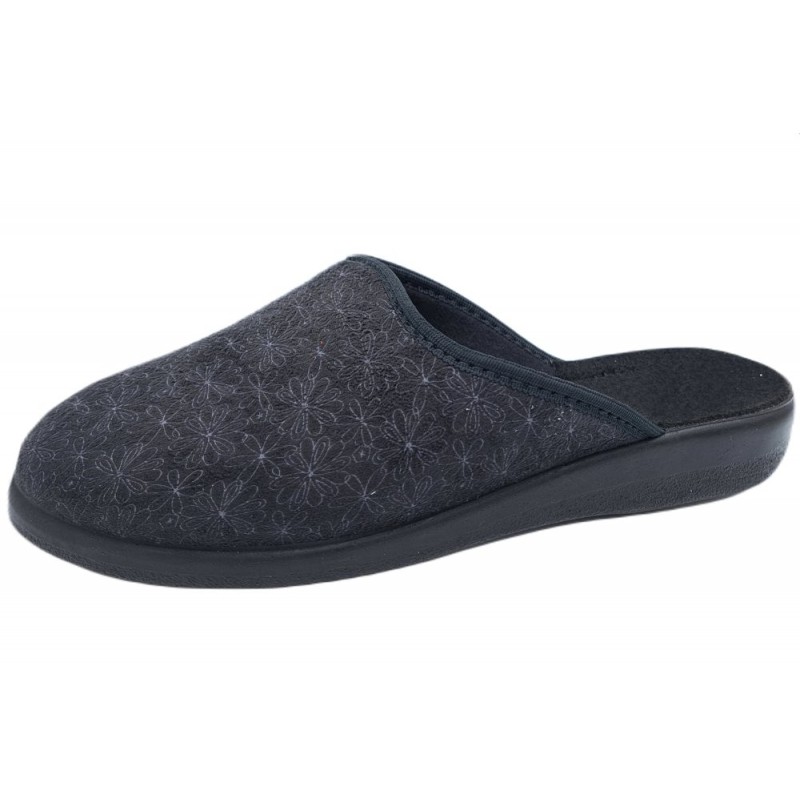 Padero Damen Hausschuhe Dunkelgrau 511410003 Schuhe