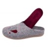 Damen Hausschuh Filz Pantoffel Grau 511-43-0003 Schuhe