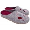 Damen Hausschuh Filz Pantoffel Grau 511-43-0003 Schuhe