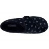 Damen Hausschuh Schwarz Herzchen 219-0037-A1 Schuhe