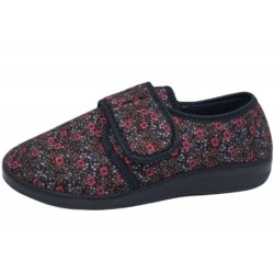 Padero Klett-Hausschuhe Floral 513050007 Schuhe