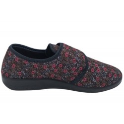 Padero Klett-Hausschuhe Floral 513050007 Schuhe