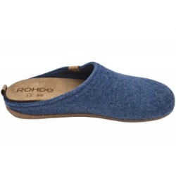 Rohde Damen Filzpantoffel Blau 6860-51 Schuhe
