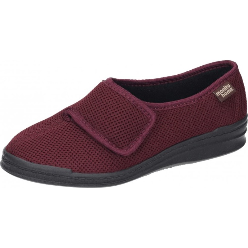 Manitu Damen Hausschuhe Weinrot 340174-41 Schuhe