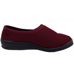 Manitu Damen Hausschuhe Weinrot 340174-41 Schuhe