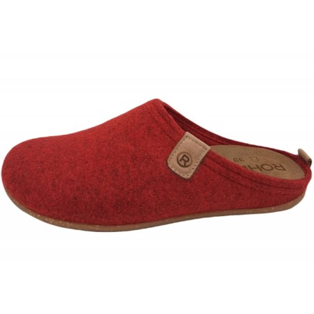 Rohde Damen Filzpantoffel Cherry Rot 6860-43 Schuhe