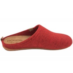 Rohde Damen Filzpantoffel Cherry Rot 6860-43 Schuhe