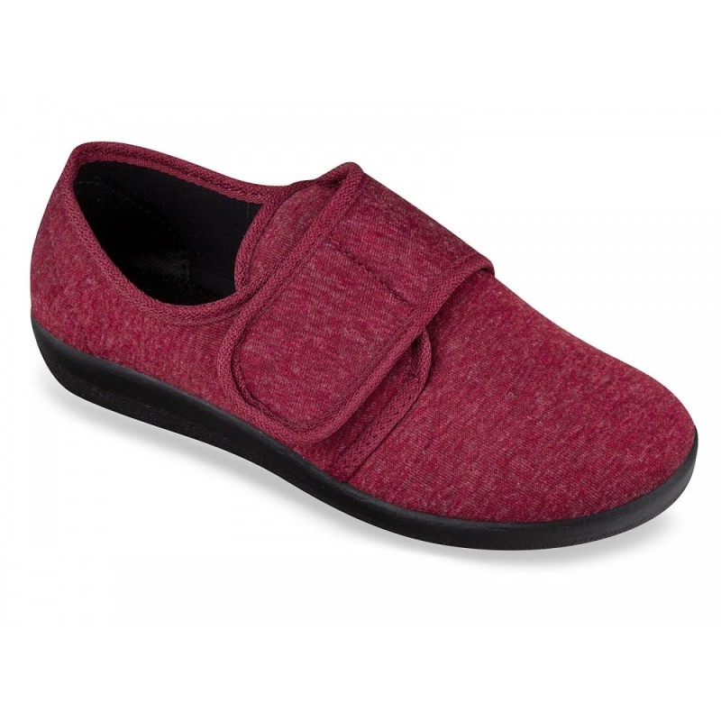 Padero Klett-Hausschuhe Rot 513-30-0026 Schuhe