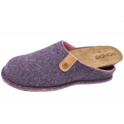 Rohde Damen Filzpantoffel Violett 6820-58 Schuhe